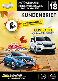 Kundenbrief Herbst 2018