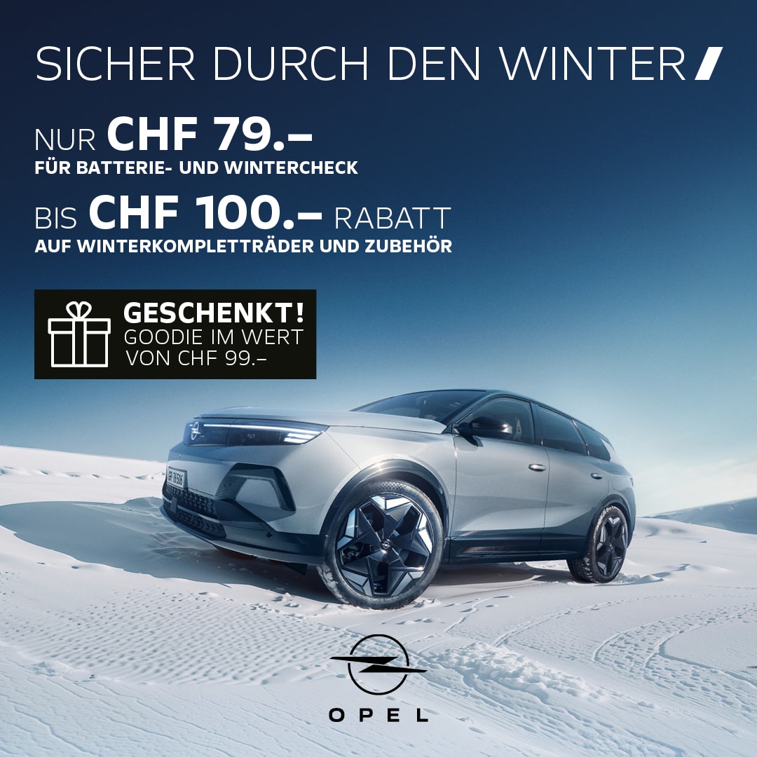 Sicher durch den Winter mit OPEL