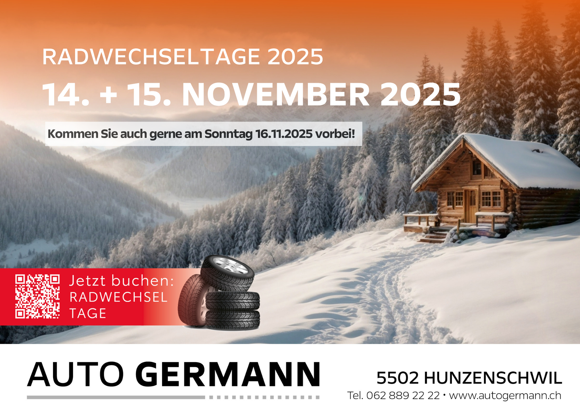 RADWECHSELTAGE NOVEMBER - JETZT ANMELDEN!