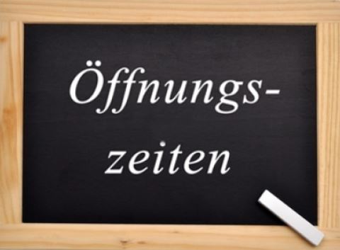 Öffnungszeiten Feiertage