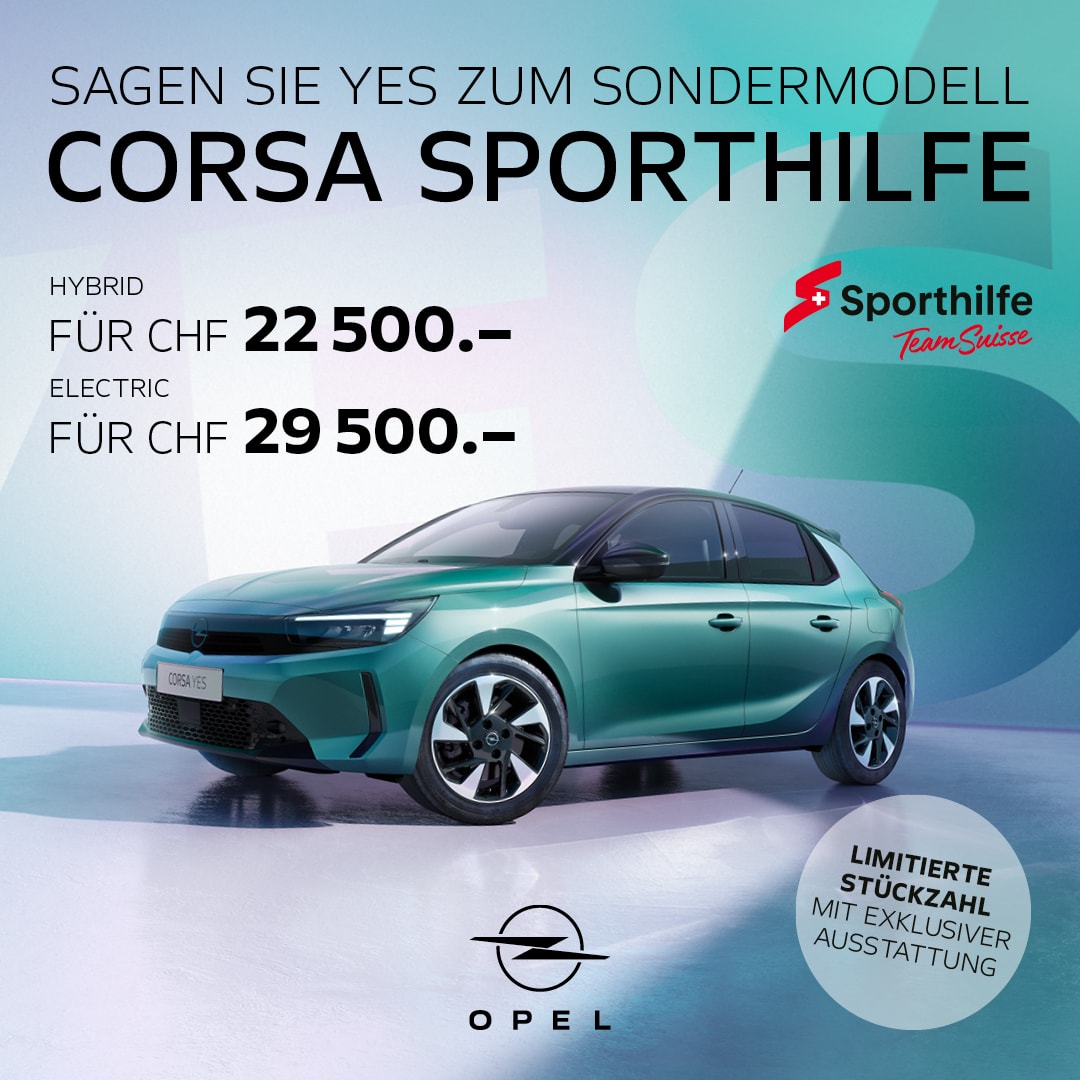 Der neue Opel Corsa Sporthilfe